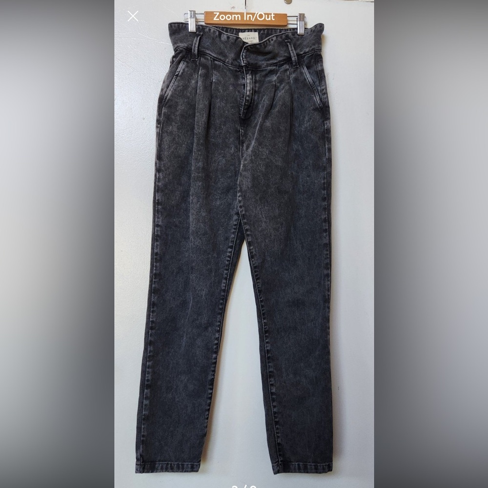 Sèzane Austin High-Waisted Ankle Paperboy black jeans Size 27-28